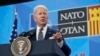 FILE - President Biden speaks during a news conference at a NATO summit in Madrid, June 30, 2022. He will head to Europe next week for a three-country swing in an effort to bolster the international coalition against Russian aggression in Ukraine.