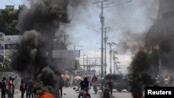 Ghasia kwenye mji mkuu wa Haiti wa Port-au-Prince.