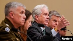 Очільники розвідувальних агенцій США на слуханнях у Палаті представників 9 березня 2023 року. Фото: REUTERS/Ken Cedeno