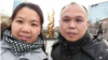 资料照：中国著名维权律师余文生和妻子许艳 （照片来自维权网）