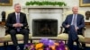 FILE - President Joe Biden, right, meets with House Speaker Kevin McCarthy to discuss the debt limit, in the Oval Office of the White House, in Washington, May 22, 2023.