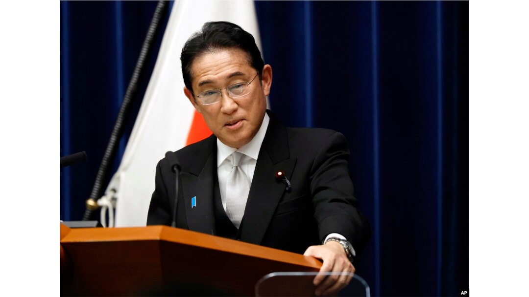 FILE - Japan's Prime Minister Fumio Kishida attends a news conference in Tokyo, Sept. 13, 2023.