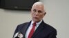 FILE - Former Vice President Mike Pence speaks with reporters in North Charleston, South Carolina, March 2, 2023.