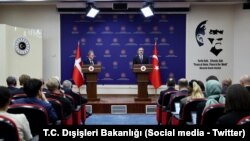 Dışişleri Bakanı Hakan Fidan, Danimarka Dışişleri Bakanı Lars Lökke Rasmussen ile ortak basın toplantısı düzenledi.
