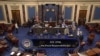In this image from Senate Television, the final vote of 63-36 shows passage of the bill to raise the debt ceiling June 1, 2023, in the Senate at the Capitol in Washington. 