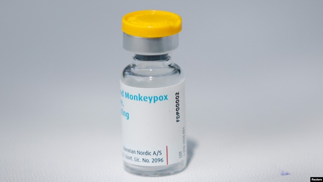 Monkeypox vaccine is displayed at the Northwell Health Immediate Care Center at Fire Island-Cherry Grove, in New York, July 15, 2022.