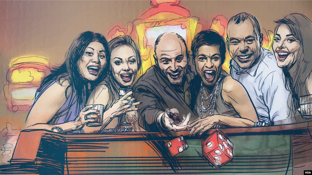 La oposición venezolana critica la existencia de casinos y salas de bingo en un país económicamente diezmado, donde los salarios promedio son insuficientes. [Ilustración: Sergio Valencia]