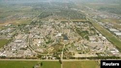 An aerial photo shows Lawrence Livermore National Laboratory in Livermore, California, on July 5, 2011. Courtesy of the National Nuclear Security Administration/Handout