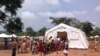Children escaped from the Central African Republic civil war study at Gado Badzere refugee camp in Cameroon. (Photo by Eugene Nforngwa)