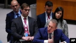 Gilad Erdan, Israeli ambassador to the United Nations, speaks during a Security Council meeting at U.N. headquarters, Jan. 5, 2023.