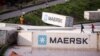 FILE: A view of shipping containers, which were washed away after heavy rains caused flooding, in Durban, South Africa, Apr. 12, 2022.