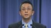 国民党文传会副主委胡文琦（ 美国之音 杨明 拍摄）