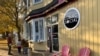 A cafe take-out window of Coburg Social is seen in Halifax, Canada. (Jay Heisler/VOA)