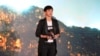香港社运人士、歌手何韵诗在奥斯陆自由论坛-台湾上发表演讲，呼吁全球团结一致声援香港人的抗争。（2019年9月13日，美国之音林枫拍摄）