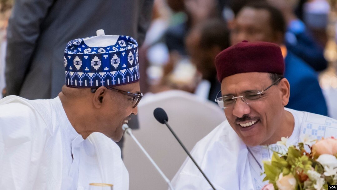 Buhari da Bazoum a taron kungiyar Afirka