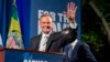 Rick Caruso, a Democratic candidate for mayor of Los Angeles, waves to supporters attending a primary election campaign event in Los Angeles, June 7, 2022. 
