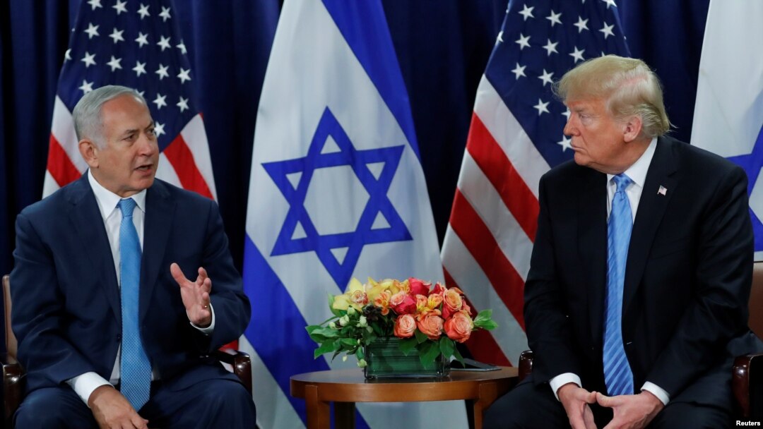 El primer ministro israelí, Benjamin Netanyahu, habla durante una reunión bilateral con el presidente de Estados Unidos, Donald Trump, en el marco de la 73ª sesión de la Asamblea General de las Naciones Unidas en la sede de Nueva York. Foto de archivo.