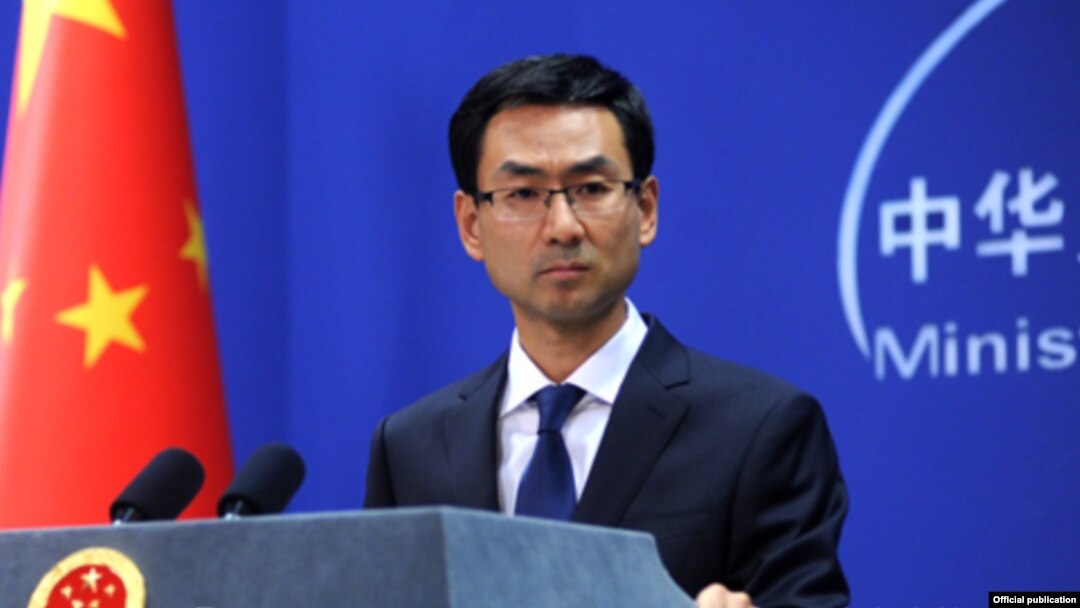 겅솽 중국 외교부 대변인.
