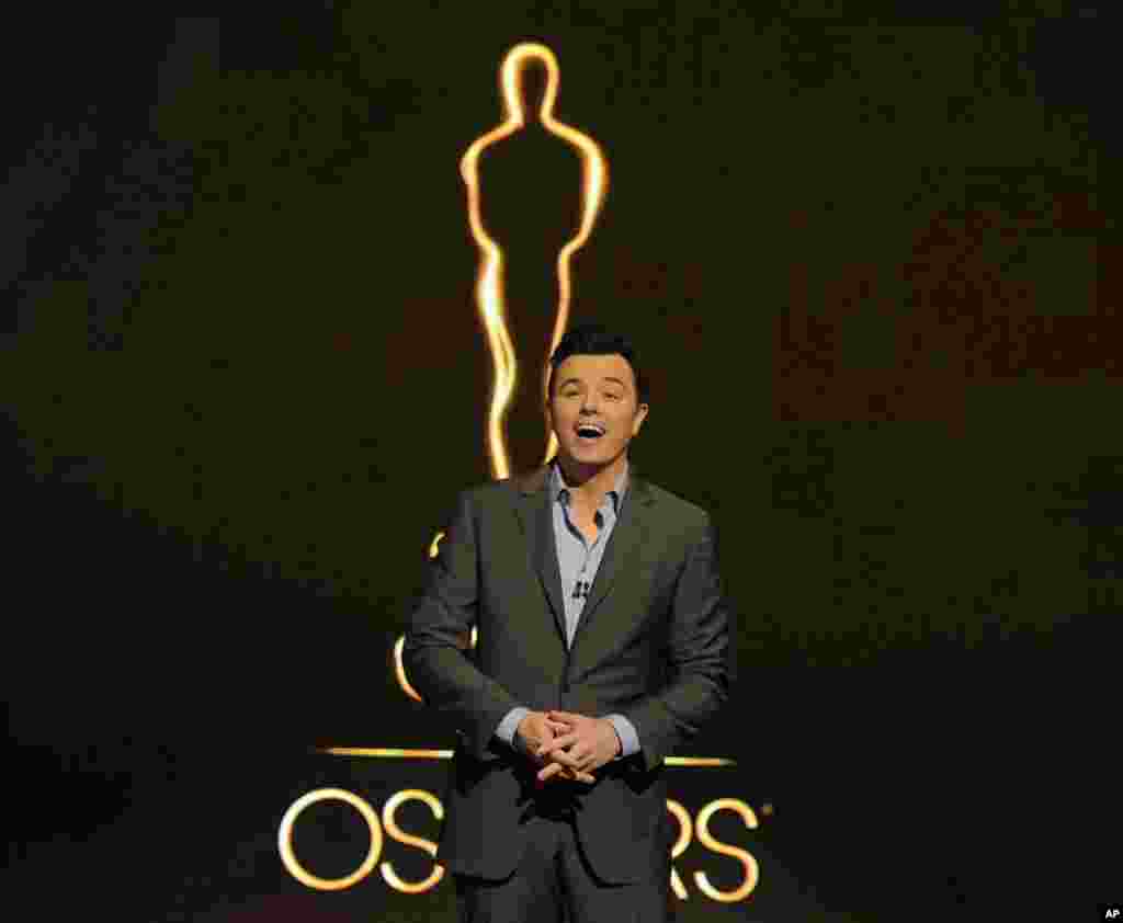 Ведучий церемонії &quot;Оскар&quot; 2013 Сет МакФарлан представляє номінації &quot;Оскара&quot; на 85-у церемонію вручення кіно премії у Беверлі Хіллз, Каліфорнія.