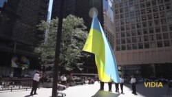 Прапор України підняли над Чикаго з нагоди дня Незалежності
