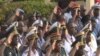 Cameroon military officials in Yaounde honor Boko Haram victims, June 21, 2019. (M. Kindzeka/VOA)