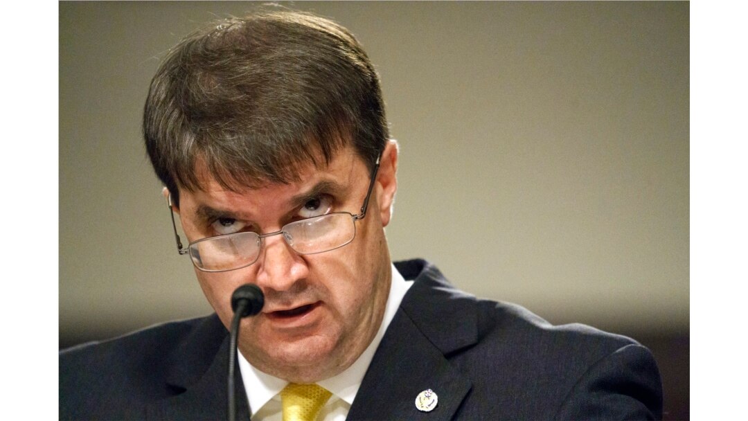 FILE - Then-Veterans Affairs Secretary nominee Robert Wilkie testifies during a hearing on Capitol Hill in Washington, June 27, 2018.