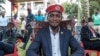 Ugandan opposition leader Robert Kyagulanyi, also known as Bobi Wine, poses for a photo after his press conference at his home in Magere, Uganda, Jan. 26, 2021.