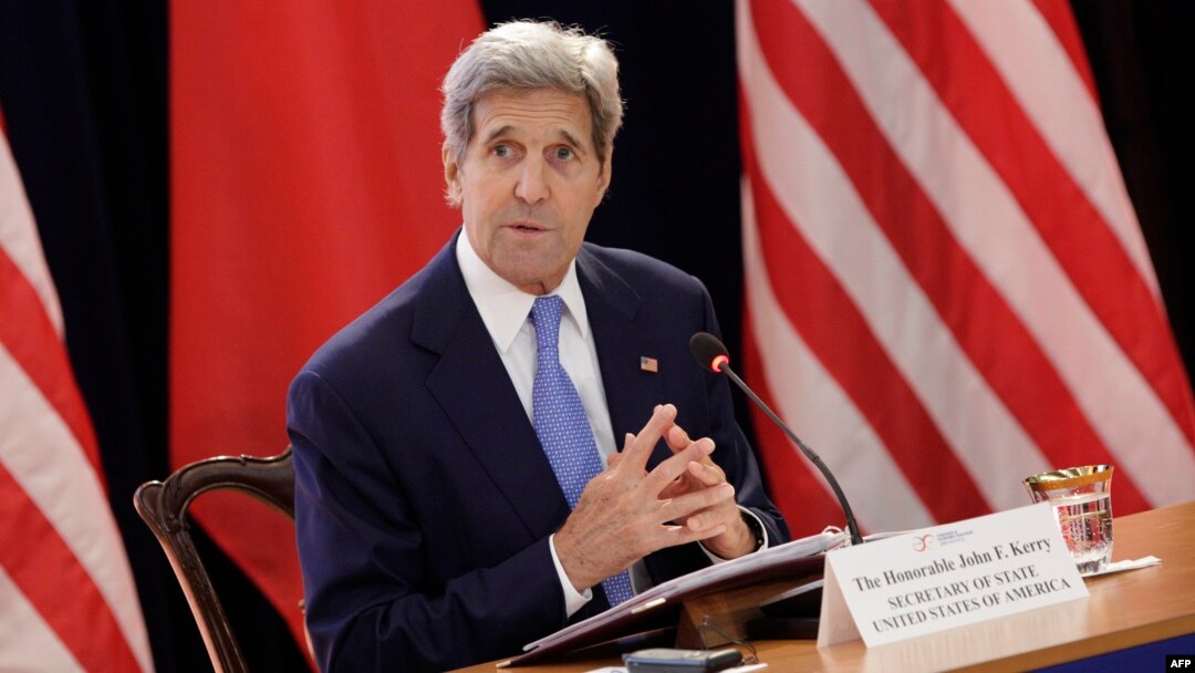 U.S. Secretary of State John Kerry speaks during the opening session of the U.S.-China Strategic & Economic Dialogue at the State Department in Washington D.C., June 23, 2015. 