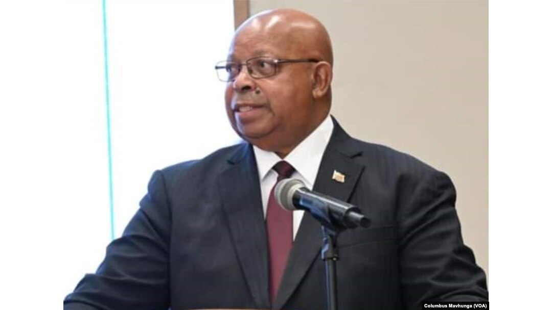 Zimbabwean parliament Speaker Jacob Mudenda addresses his colleagues on Sept. 20, 2024, at Mount Hampden, telling them that the budget of $387 million for HIV programs was no longer enough.