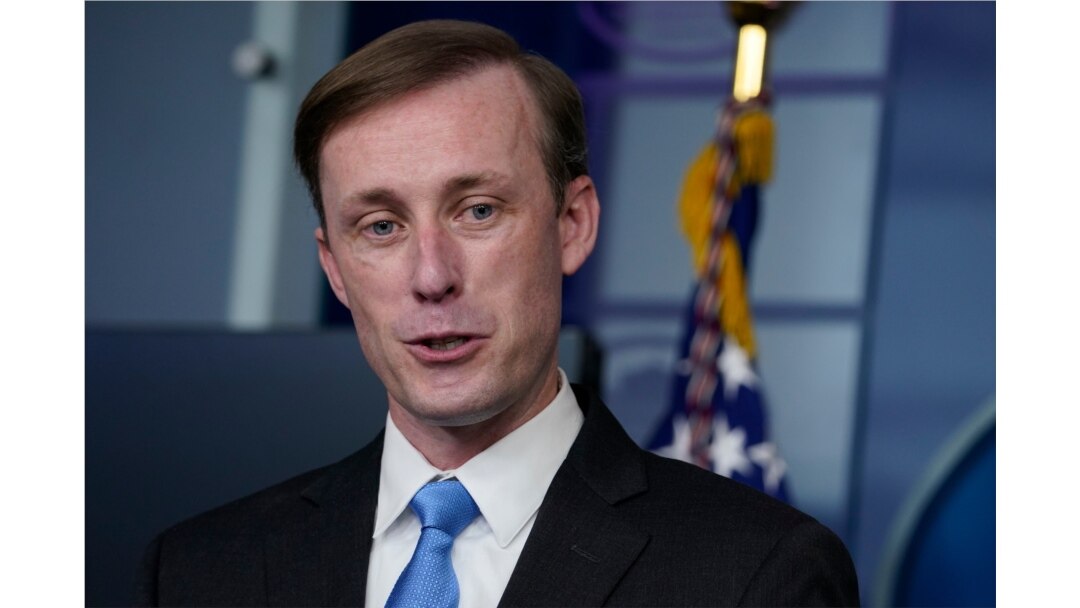 FILE - White House national security adviser Jake Sullivan speaks during a press briefing in Washington, Feb. 4, 2021.