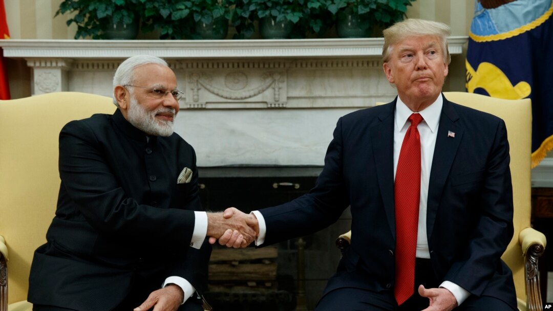 Fraministan India Modi da mai masaukinsa shugaban Amurka Donald Trump