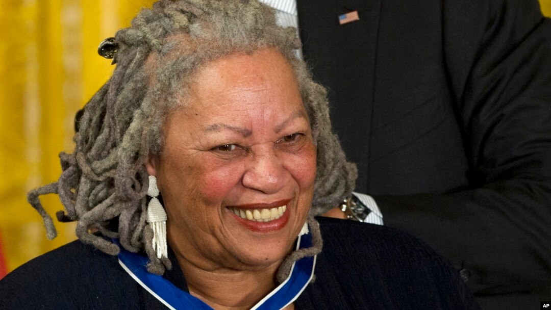 FILE - U.S. Nobel literature laureate Toni Morrison, seen in this May 29, 2012 file photo, received Distinguished Service Awards at the Authors Guild's 25th annual gala in New York City on Wednesday, May 24, 2017. 