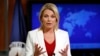 State Department spokeswoman Heather Nauert, shown during a briefing in Washington on Aug. 9, 2017, reaffirmed the U.S. position on a snap Venezuela election saying Thursday, “This vote would be neither free nor fair. It would only deepen, not help resolve, national tensions."