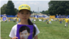 16岁的徐鑫洋来自中国辽宁。父亲徐大为因为印刷法轮功材料被判刑八年。出狱13天后死亡。（美国之音萧雨拍摄）