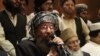 Pakistani religious cleric and member of Taliban's negotiating committee Maulana Sami-ul-Haq speaks during a press conference in Lahore, Pakistan, Feb. 15, 2014.