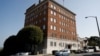 The entrance to the building of the Consulate General of Russia is shown in San Francisco, California, Aug. 31, 2017. 