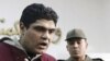 Army doctor Ahmed Adel, who was accused of carrying out a forced virginity test on a female detainee, speaks to the media after being acquitted in Cairo March 11, 2012.