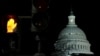 U.S. Capitol shortly after the beginning of the federal government shutdown in Washington, Jan. 20, 2018. 