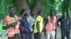 FILE - Members of self-defense groups are seen guarding a school at Fotokol, Cameroon. (M.E. Kinzeka/VOA)