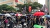 “929撑港·反极权”台港大游行9月29日在台北举行。美国之音林枫拍摄