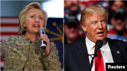 Ứng cử viên tổng thống Hillary Clinton (trái) và Donald Trump.