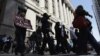 Dozens take part in a variety of protests leading up to this weekend's NATO summit in Chicago, May 16, 2012.