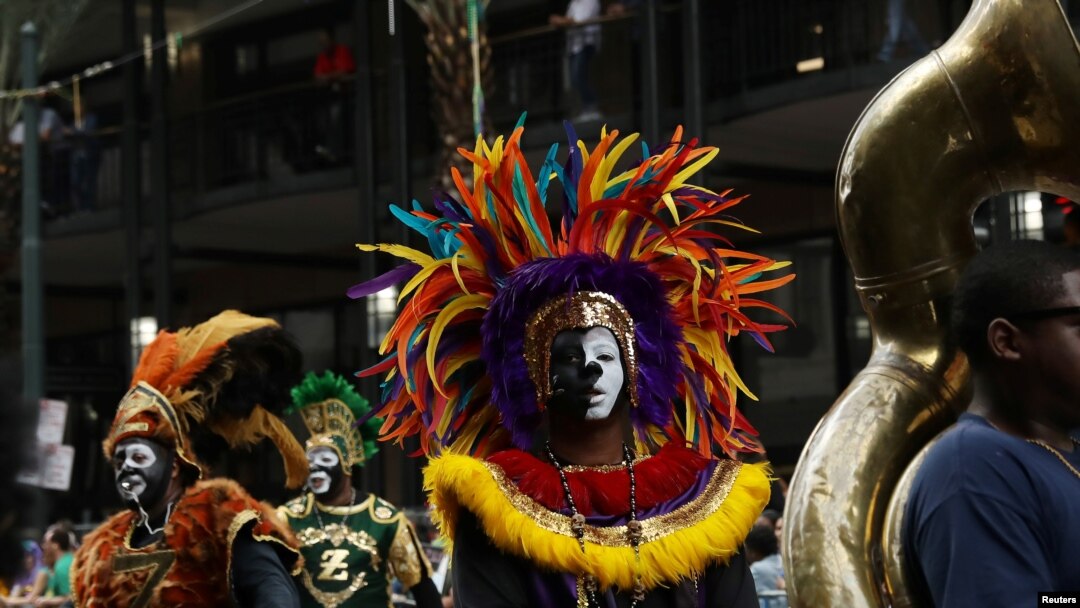 Bikin Mardi Gras a Birnin New Orleans