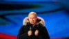 Russian President Vladimir Putin speaks during a rally near the Kremlin in Moscow, Sunday, March 18, 2018. 