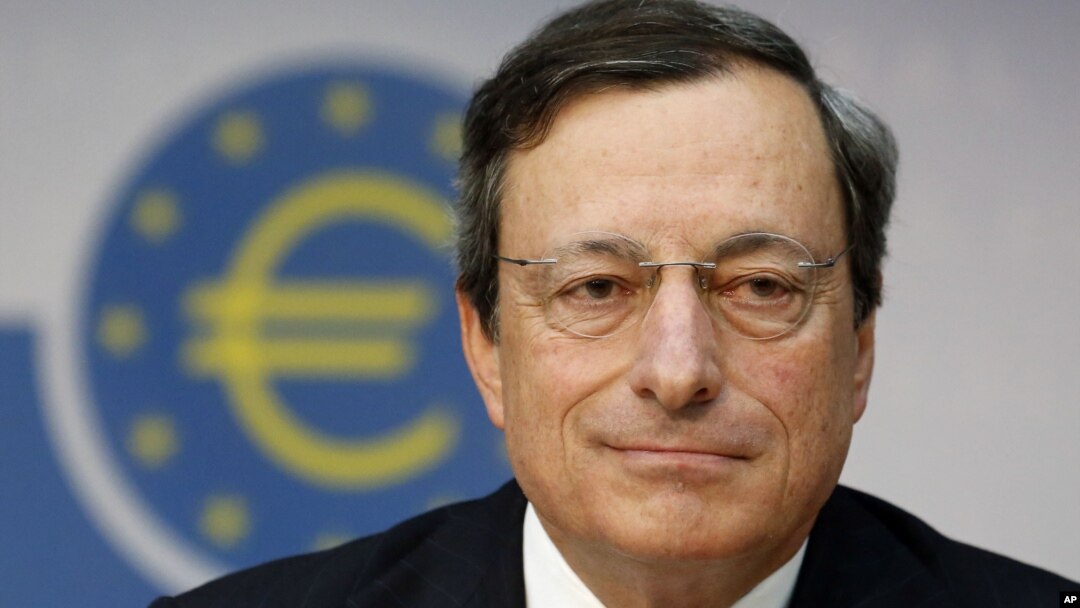  Mario Draghi, the president of the European Central Bank, Frankfurt, Germany, August 2, 2012. 