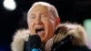 Russian President Vladimir Putin speaks to supporters during a rally near the Kremlin in Moscow, March 18, 2018.