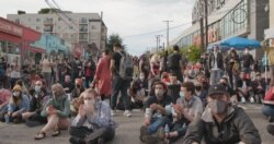 Демонстранти в "Капітолійській автономній зоні"