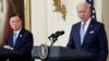 U.S. President Joe Biden and South Korea's President Moon Jae-in hold a joint news conference after a day of meetings at the White House, in Washington, May 21, 2021. 