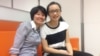 Yang Hsun, left, and Hsu Pei-chieh of Taipei plan to marry under a law passed Friday in Taiwan allowing same-sex marriages.