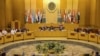 Arab League representatives meet in Cairo to discuss the possible move of the U.S. Embassy in Israel to Jerusalem, Dec. 5, 2017.